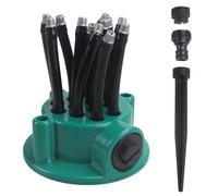 Arroseur de Jardin Réglable, Asperseur Arrosage Jardinier, Système d'irrigation Rotatif à 360 Degrés pour Pelouse, Plantes, Fleurs, Légumes