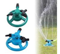 Arroseur de jardin réglable rotatif à 360 degrés pour arrosage des plantes (bleu + vert)