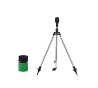 Arroseur de jardin rotatif à 360° sur trépied réglable avec adaptateur de tuyau de 1,9 cm pour terrasses, serres, parterres de fleurs, arroseur de jardin avec base en métal