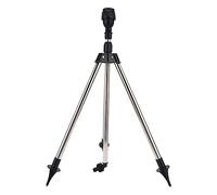 Arroseur de jardin, trépied de pelouse avec rotation à 360 °, en acier inoxydable, arroseur télescopique pour grandes surfaces, trépied + arroseur, système d'arrosage automatique pour cour, maison