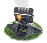 Arroseur de pelouse à 16 buses - 4 modes d'arrosage carré oscillant automatique pour l'arrosage du jardin, de la pelouse et de la zone