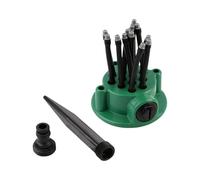 Arroseur De Pelouse | Asperseur De Pelouse Réglable À 360° Arroseur À Gazon Design Floral Avec Base Piquet Et Buses Flexibles | Pour Tuyau Grande Extérieur Cour Fleurs