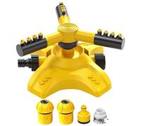 Arroseur De Pelouse Asperseur Rotatif Automatique 3 Bras 360°