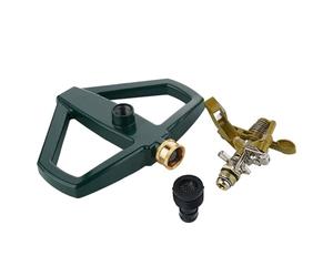 Arroseur de pelouse avec socle en métal, arroseur à pulsation, arroseur à impulsion, arroseur de pelouse pour irrigation des surfaces jusqu'à 540 m², rotatif à 360° pour une grande couverture de