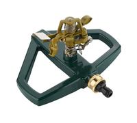 Arroseur de pelouse avec socle en métal, arroseur à pulsation, arroseur à impulsions pour irrigation jusqu'à 540 m², rotatif à 360° pour une grande couverture de surface, pour systèmes d'irrigation