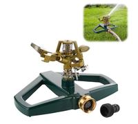 Arroseur de pelouse en métal - Arroseur pulsant pour arrosage Gardena - Arroseur à impulsion avec pied et socle - Arroseur automatique à pulsation - Rotation à 360 °