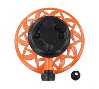 Arroseur de pelouse en métal robuste avec 8 modes d'arrosage de jardin, système d'irrigation rotatif pour grande surface, buse de pulvérisation réglable, fixation de tuyau d'extérieur, base en