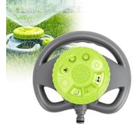 Arroseur de pelouse et de jardin à changement de vitesse à 8 vitesses : grande surface d'irrigation rotative avec tuyau pivotant pour arrosage du jardin (vert)
