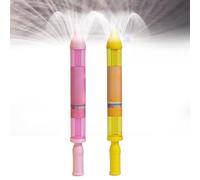 Arroseur de pelouse, Jouet de pulvérisation d'eau Style feu d'artifice 2025 for Couples, Pistolet arroseur extractible à Haute Pression, Jouets interactifs Amusants(Pink+Yellow)