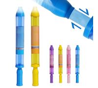 Arroseur de pelouse, Jouet de pulvérisation d'eau Style feu d'artifice 2025 for Couples, Pistolet arroseur extractible à Haute Pression, Jouets interactifs Amusants(Blue+Yellow)