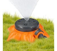 Arroseur de pelouse - Outil d'arrosage automatique de jardin, système d'arrosage rotatif avec huit modes de pulvérisation, base très robuste, idéal pour parterres de fleurs, terrasse, balcon, chambre