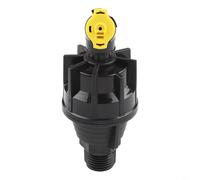 Arroseur de pelouse rotatif à 360 ° - Buse d'arrosage automatique pour l'irrigation du jardin avec plage de pulvérisation réglable à 180° et répartition uniforme - Idéal pour pelouses, fermes, vergers