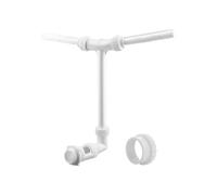 Arroseur De Piscine,Fontaine Double Bec pour Bassin | Pompe Incluse Esthétique en Forme de T Adaptateur d'Arrosage Réglable à 360 Degrés pour Extérieur Jardin Terrasse Pont