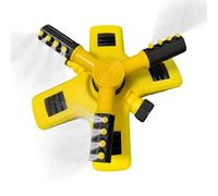 Arroseur d'eau - Arrosage réglable Rotatif à 360° | Base à roulettes en métal Durable | Grande Couverture de sans Fuite, pulvérisateur de Jardin à Trois Bras, système d'arrosage de pelouse