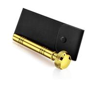 Arroseur d'eau bénite de poche avec étui en cuir - Outil de poche religieux Aspergillum pour cérémonies, membres du clergé, cérémonie religieuse