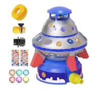 Arroseur d'eau pour - Arroseur d'eau pour , rotation à 360 degrés, soucoupe avec éclairage pour animaux de compagnie, jardinage, irrigation, plage, carnaval et jardin