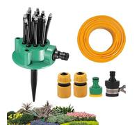 Arroseur d'eau pour gazon, précision réglable automatique - Kit d'arrosage pour grandes surfaces de gazon - Pour patio, véranda, parterre, extérieur, maison et commercial