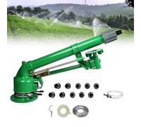 Arroseur d'Irrigation Agricole, 2" Canon à Eau Agricole, Pulvérisation Rotative 360° pour Grandes Surfaces, Raccord à Bride, pour Terres Agricoles, Ferme, Dépoussiérage Industriel