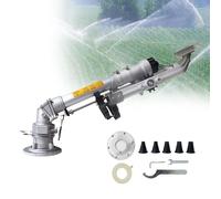 Arroseur d'irrigation agricole avec rotation lente à 360° et buse réglable, construction en alliage de zinc pour un arrosage durable et efficace des cultures, design anti-encrassement