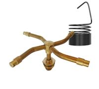 Arroseur d'irrigation de jardin, buse d'eau rotative, outil d'extérieur avec couverture à 360°, aide de terrasse avec design étanche, équipement de cour 11 x 8 x 5,3 cm, système réglable pour