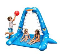 Arroseur Enfant Tapis Gonflable Interactif en Forme De Requin Basketball