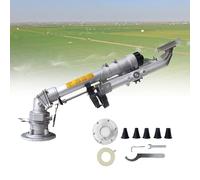 Arroseur entièrement rotatif à 360° avec pistolet pulvérisateur réglable, buse en alliage de zinc robuste pour un arrosage efficace de la ferme, du verger et des pâturages