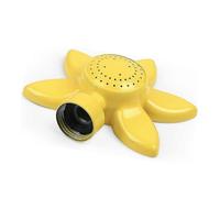 Arroseur goutteur en alliage de zinc durable en forme de fleur pour tuyau d'arrosage ¿ Jaune, 11 cm, installation facile
