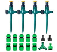 Arroseur Jardin,Arrosage Automatique pour Jardin,Arroseur de Pelouse 360,Arroseur de Jardin Multifonction-RéGlable Vec Raccord De Tuyau 1/2 et Y,Asperseur Arrosage,Arrosage Automatique Pelouse(Set 1)