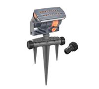 Arroseur oscillant à 16 buses réglables en largeur et débit pour jardin, grande surface