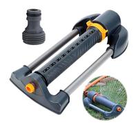 Arroseur Oscillant,Arroseur Jardin,Arrosage Automatique pour Jardin en Plastique abs Epaissie,Asperseur Arrosage en Résistant à la Corrosion,Orientation Réglable à 120° pour Arrosage Pelouse et Gazon