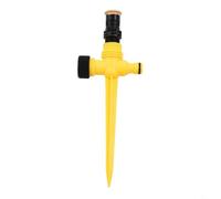 Arroseur oscillant en ABS et PVC pour jardin ABS et PVC (1 pièce) | Rotation complète à 360 degrés, construction en plastique ABS, économise l'eau, couvre tous les coins