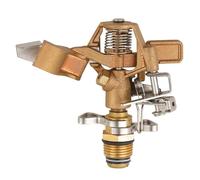 Arroseur oscillant en laiton résistant à la corrosion - Couverture à 360 degrés - Pour extérieur, cour, pelouse, arrosage, tête d'arrosage oscillante professionnelle