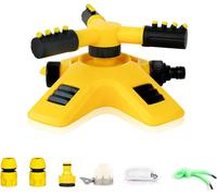 Arroseur Oscillant,Tandem Rotatif Automatique 360 Degrés Matériel D'arrosage pour Jardin,Diamètre Pulvérisation 4-10 m Asperseur Arrosage,pour L'irrigation Pelouse Jardin