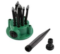 Arroseur pour irrigation de jardin de précision avec couverture à 360°, arroseur avec buse réglable avec tuyau universel adapté au jardin, transfère en un nouveau