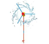 Arroseur pour, Moulin à Vent Rotatif à 360 degrés avec 3 Feuilles, Jouet de pulvérisation d'eau Rotatif pour garçons, Filles, Jardin extérieur, Patio, pelouse