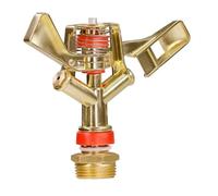 Arroseur pulsé en métal à Filetage mâle 1/2 3/4'' en Alliage de Zinc, Bras oscillant à 360°, buse de pulvérisation d'eau for l'irrigation des serres et des Jardins(1PCS 3l4 inch)