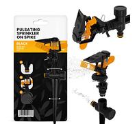 Arroseur pulsé sur pointe oscillant à 30 à 360 ° - Arroseur à gazon - Arroseur à impulsions de jardin - Système de pulvérisation - Connexion rapide - Arroseur de secteur - Arrosage de grande surface