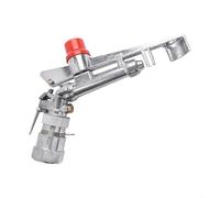 Arroseur réglable de 2,5 cm, pulvérisation d'irrigation en alliage de zinc pour jardin, pelouse, ferme, rayon de 35 à 40 m, économie d'eau haute pression, rouge argenté