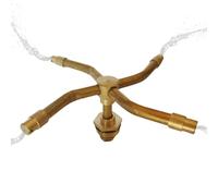 Arroseur rotatif automatique de 19 mm, d'arrosage automatique avec tête d'arroseur rotatif, diffuseur d'eau avec rotation complète pour jardin, pelouse, patio et maison