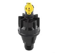 Arroseur rotatif de jardin avec rotation complète à 360 degrés et boîtier réfléchissant pour une couverture uniforme des pelouses, des cultures et des zones paysagées (buse 1)