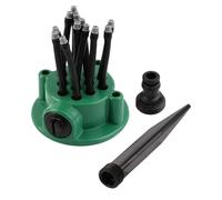 Arroseur rotatif, installation facile, 11,5 x 11,5 x 21,6 cm, dispositif d'arrosage de jardin, outil d'irrigation de pelouse, construction résistante aux intempéries, pour cour, ferme, ,