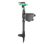Arroseur solaire activé par le mouvement, jet d'eau 2 en 1, répulsif contre les oiseaux, les animaux, jet d'eau, jet d'eau, jet activé par le mouvement à 270 °, pour cour, jardin, extérieur, ferme