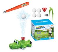 Arroseurs de Jardin d'| Jeu de Baseball avec Crocodile d'eau,Arroseur Rotatif À Trois Cent Soixante Degrés pour,pour De 3 Ans Et Plus, Garçons Et Filles, Été, Plage, Piscine, Fête,