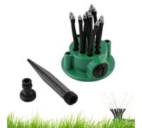 Arroseurs de pelouse pour grande | Outil d'irrigation goutte à goutte réglable à 360 degrés, avec base de piquet et buses flexibles - Design floral - Arroseur réglable pour , fleurs