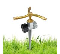 Arroseurs pour cour - Arroseur de jardinage en laiton avec 3 bras, arroseur rotatif à 360°, résistant aux intempéries pour pelouse, jardin, ferme | Serre, aménagement paysager, terrasse, piscine