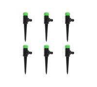 Arroseurs rotatifs 6 pcs vert et noir 3x6x19,5 cm ABS et PP