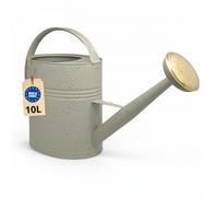 Arrosoir 10l, Arrosoir métal pour jardin & balcon, Arrosoir de haute qualité 10 litres en métal galvanisé, Arrosoir avec pomme amovible, Arrosoir rétro avec pomme en laiton, Arrosoir vert