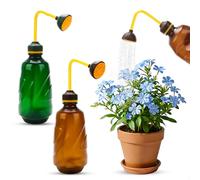 Arrosoir 2 en 1 avec pommeau de douche intégré, 450 ml, flacon pulvérisateur transparent avec tête d'arrosage à 360°, idéal pour un arrosage précis des plantes sensibles, bonsaïs et jeunes plants (ver