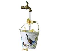 Arrosoir à bec coulant invisible de 30 cm - Décoration artistique - Robinet flottant - Fontaine magique à suspendre - Ornements de bureau pour la maison, le jardin, la cour intérieure - Gonetre (noir)