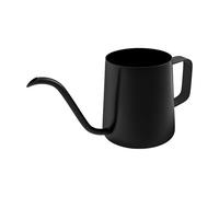 Arrosoir à long bec pour plantes d'intérieur 350 ml en acier inoxydable 304 antirouille avec poignée ergonomique pour plantes succulentes et fleurs de jardin (noir)